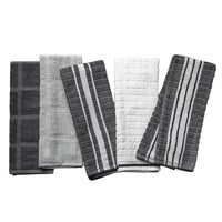 Thyme & Table 5-Piece Set Kitchen Towels, Gray EasyOptionXY LLC