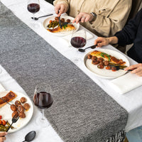 Thyme & Table Handwoven Table Runner, Black, 72 x 14 EasyOptionXY LLC