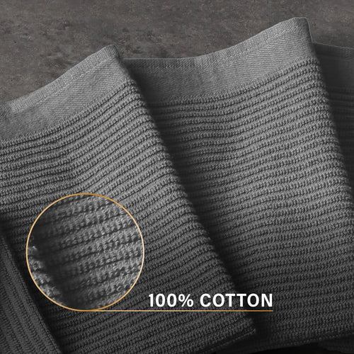 Thyme & Table 4-Piece Set Bar Mop Towels, Gray EasyOptionXY LLC