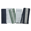 Thyme & Table 5-Piece Set Kitchen Towels, Navy, White, Green EasyOptionXY LLC
