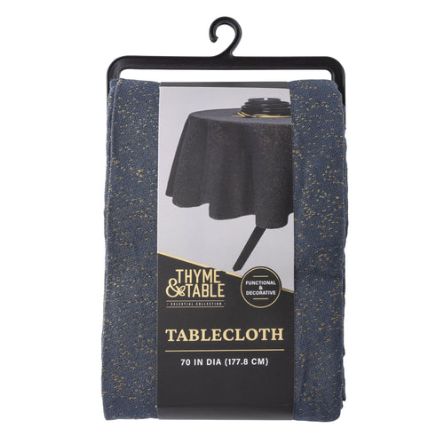 Thyme & Table 70" Round Tablecloth, Celestial EasyOptionXY LLC
