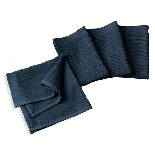 Thyme & Table 4-Piece Set Bar Mop Towels, Navy EasyOptionXY LLC