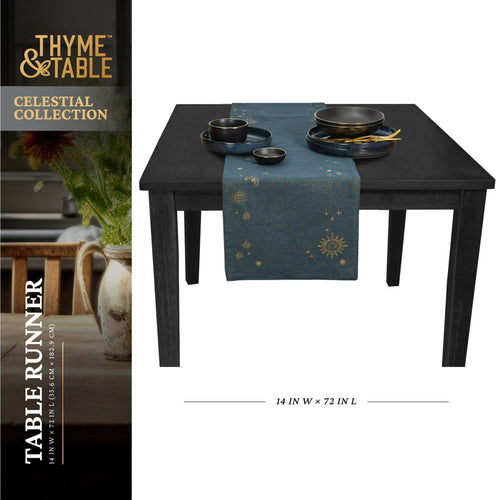 Thyme & Table 72" Table Runner, Celestial EasyOptionXY LLC