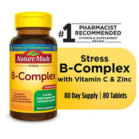 Nature Made Stress B Complex with Vitamin C and Zinc Tablets; 80 Count EasyOptionXY LLC