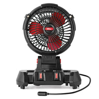 Hyper Tough 20V 7.5 inch Cordless Misting Fan, with 1.5Ah Lithium-ion Battery Pack Powered, C1024 EasyOptionXY LLC