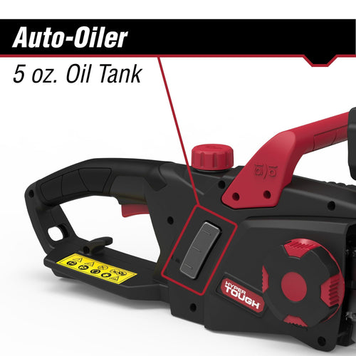 Hyper Tough 16-Inch Electric Chainsaw, 15-Amp Motor with Automatic Oiler, Tool-less Chain Tension, Metal Bucking Spikes included EasyOptionXY LLC