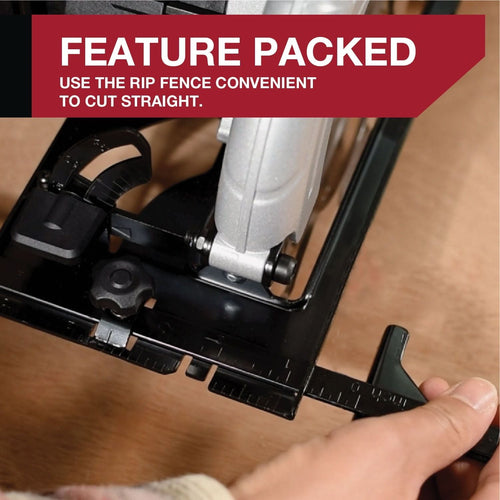 Hyper Tough 20V Max Lithium-ion Cordless 6-1/2 inch Circular Saw with 1.5Ah Lithium-ion Battery, Charger, Blade & Rip Fence, New Condition EasyOptionXY LLC