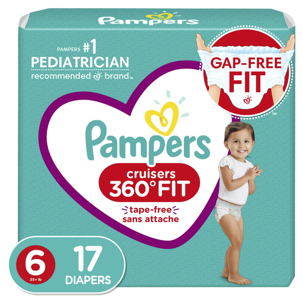 Pampers Cruisers 360 Fit Diapers Size 6, 17 Count EasyOptionXY LLC