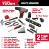 Hyper Tough 12V Max Lithium-Ion Cordless 3/8-inch Drill Driver 50-Piece Project Kit and 1.5Ah Battery, 99312 EasyOptionXY LLC