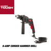 Hyper Tough 6-Amp 1/2-inch Corded Hammer Drill, Keyed Chuck, 120 Volt,TD6HD EasyOptionXY LLC