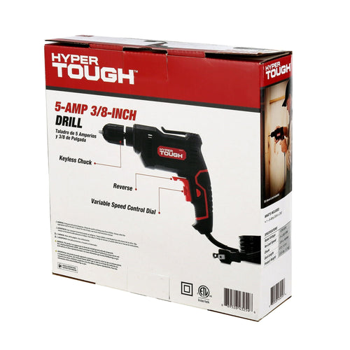 Hyper Tough 5.0amp, 120 Volts 3/8 inch Electric Drill, New Condition EasyOptionXY LLC