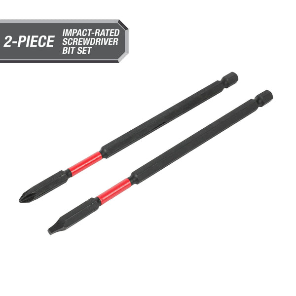 Hyper Tough New 2pc Long Impact Driver Drill Bits, Model 43138 EasyOptionXY LLC