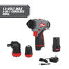 Hyper Tough 12V Max Lithium-Ion 3-in-1 Multi-Head Power Drill Set with 1.5Ah Battery and Charger, 80003 EasyOptionXY LLC