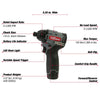 Hyper Tough 12V Max* Lithium-Ion Cordless Brushless Impact Driver with 1.5Ah Battery and Charger, Model 98809 EasyOptionXY LLC