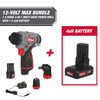 Hyper Tough 12-Volt Cordless 3-in-1 Drill Plus 4 Ah Battery EasyOptionXY LLC