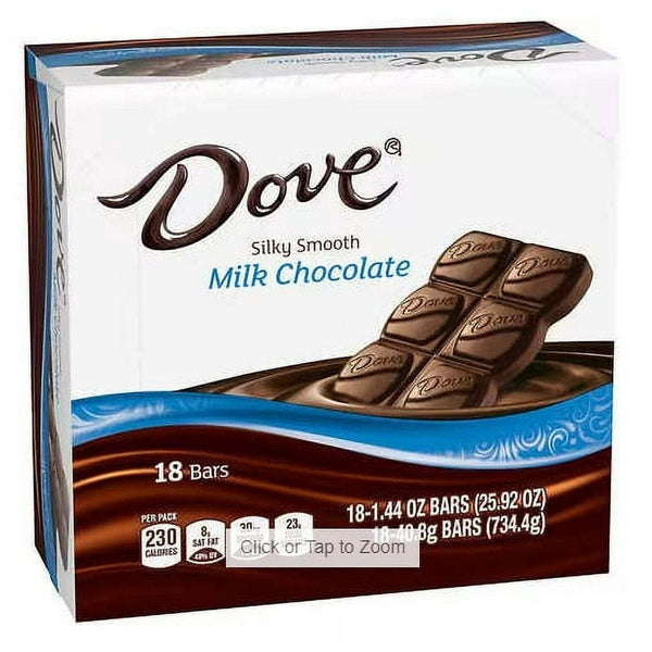 Dove Silky Smooth Bars Milk Chocolate, 1.44 OZ EasyOptionXY LLC