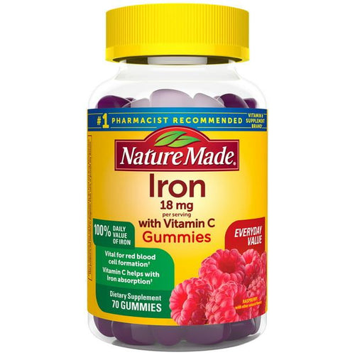 Nature Made Iron with Vitamin C Gummies; 70 Count EasyOptionXY LLC