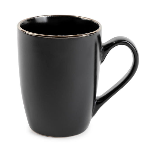 Thyme & Table DrinkwareBlack Onyx Stoneware 14oz Mug EasyOptionXY LLC