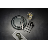 Thyme & Table 40-Piece Royal Stainless Steel Flatware Set, Black EasyOptionXY LLC