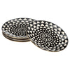 Thyme & Table Dinnerware Black & White Medallion Stoneware Salad Round Plates, 4 Pack EasyOptionXY LLC