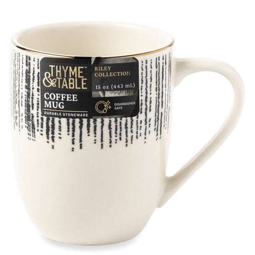 Thyme & Table Stoneware Mug, Riley Collection EasyOptionXY LLC