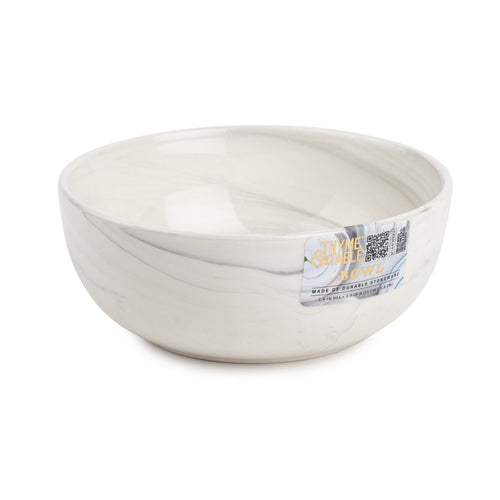 Thyme & Table Grey Marble Stoneware Round Cereal Bowl EasyOptionXY LLC