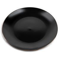 Thyme and Table Onyx Salad Plate, Black EasyOptionXY LLC