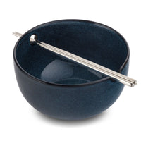 Thyme & Table Stoneware Ramen Noodle Bowl, Atlantic Blue EasyOptionXY LLC