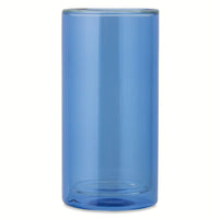 Thyme & Table 16oz Double Wall Drinking Glass, Blue EasyOptionXY LLC