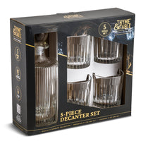 Thyme & Table Whiskey Decanter and Cocktail Glasses, 5-Piece Set EasyOptionXY LLC