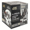 Thyme & Table 4-Piece Angled Wine Glass Set in Smoke Finish EasyOptionXY LLC