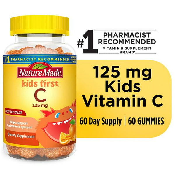 Nature Made Kids Vitamin C Gummies; Dietary Supplement; 60 Count EasyOptionXY LLC