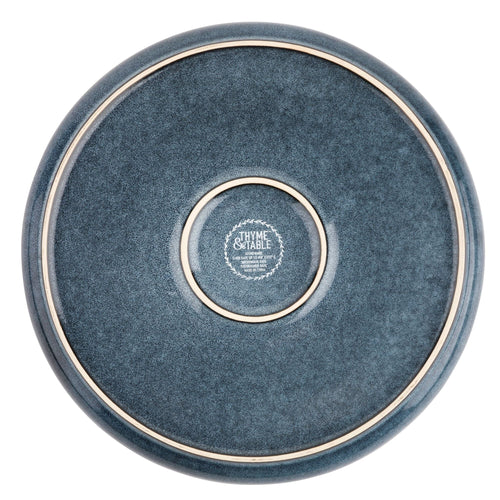 Thyme & Table Stoneware Round Dinner Plate, Atlantic Blue EasyOptionXY LLC