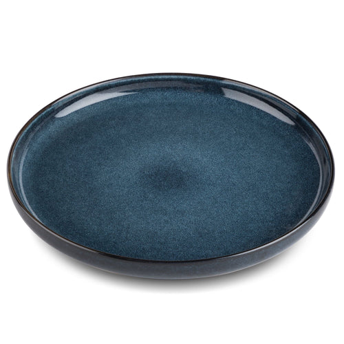Thyme & Table Stoneware Round Dinner Plate, Atlantic Blue EasyOptionXY LLC