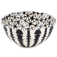 Thyme & Table Grey Shibori Stoneware Large Round Bowl EasyOptionXY LLC