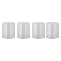 Thyme & Table 4-Piece 13oz Double Wall Drinking Glass Set, Clear EasyOptionXY LLC