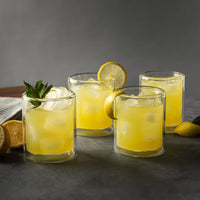 Thyme & Table 4-Piece 13oz Double Wall Drinking Glass Set, Clear EasyOptionXY LLC