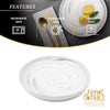 Thyme & Table Grey Marble Stoneware Round Dinner Plate EasyOptionXY LLC