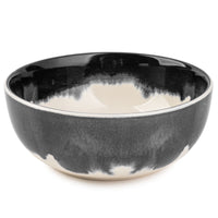 Thyme & Table Grey Drip Stoneware Round Cereal Bowl EasyOptionXY LLC