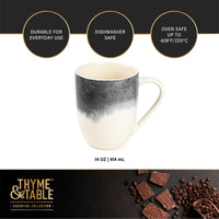 Thyme & Table Grey Drip Stoneware Coffee Mug, 15 fl oz EasyOptionXY LLC