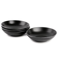 Thyme & Table Dinnerware Black Onyx Stoneware Round Bowls, 4 Pack EasyOptionXY LLC