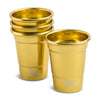 Thyme & Table Party Shot Glasses, 2 oz, 4-Piece Set, Gold EasyOptionXY LLC