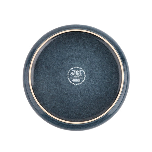 Thyme & Table Stoneware Round Salad Plate, Atlantic Blue EasyOptionXY LLC