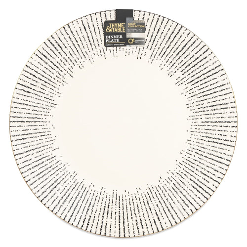 Thyme & Table Stoneware Dinner Plate, Riley Collection EasyOptionXY LLC