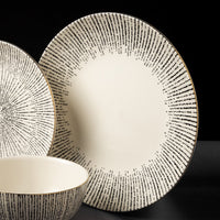 Thyme & Table Stoneware Dinner Plate, Riley Collection EasyOptionXY LLC