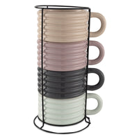 Thyme & Table 4-piece Stackable Mug Set EasyOptionXY LLC