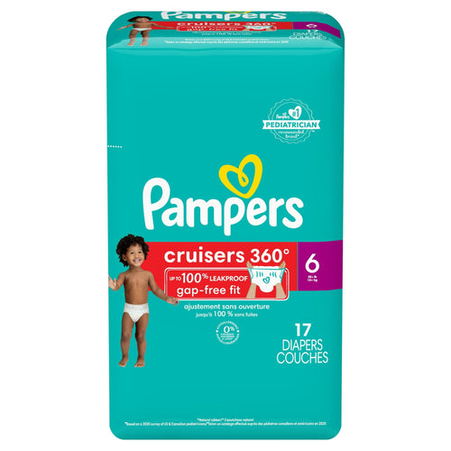 Pampers Cruisers 360 Fit Diapers Size 6, 17 Count EasyOptionXY LLC