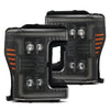 AlphaRex 17-19 Ford Super Duty MKII NOVA-Series LED Projector Headlights Alpha-Black OffRoadUSA.com