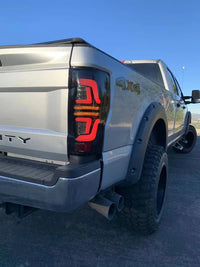 AlphaRex 17-19 Ford Super Duty PRO-Series LED Tail Lights Red Smoke OffRoadUSA.com