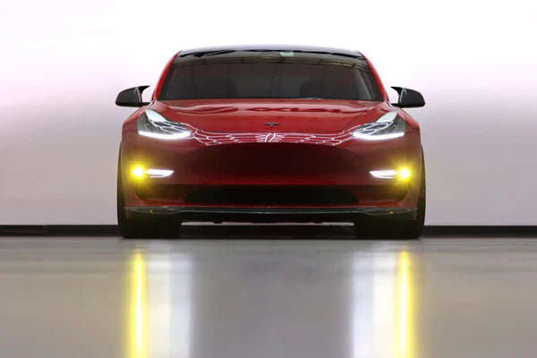AlphaRex 17-23 Tesla Model 3/20-24 Model Y Double Tap Dual Color LED Projector Fog Lights